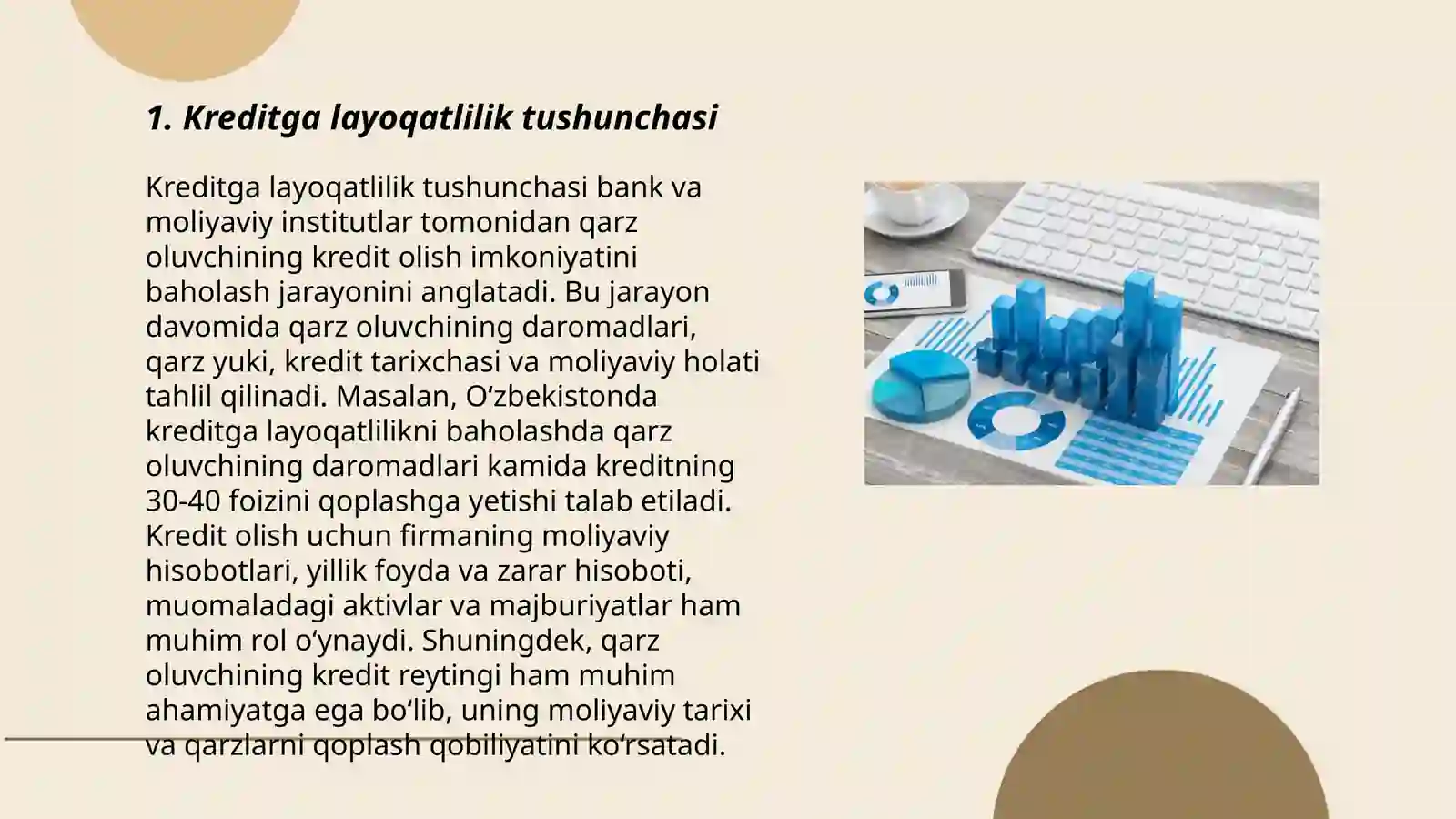 Kreditga layoqatlilik va moliyaviy natijalari va rentabellik tahlili 3