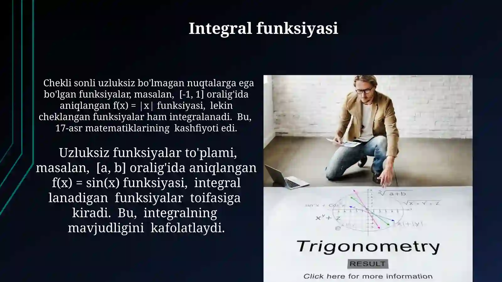 Aniq Integral Ta'riflari 3
