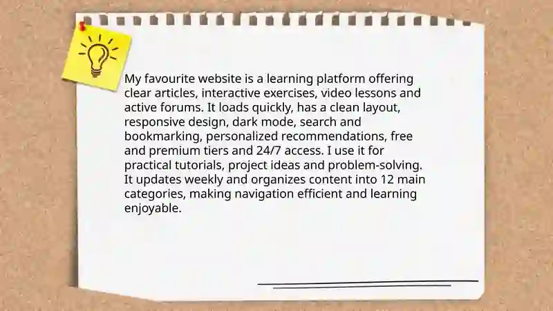My favourite website 3