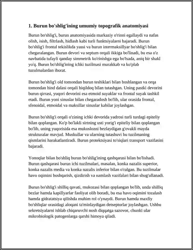 Burun Bo'shlig'i va Yonbosh Bo'shliqlari Topografik Anatomiyasi Fiziologiyasi Tekshirish Usullari 3