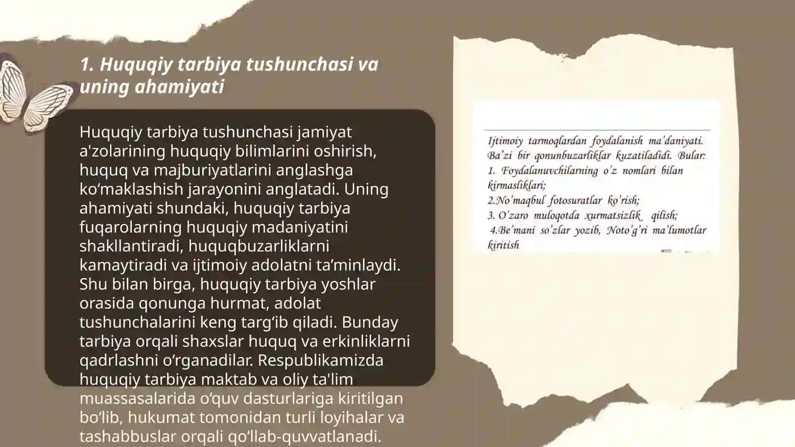 Huquqiy tarbiyaning asosiy maqsad va vazifalari 3
