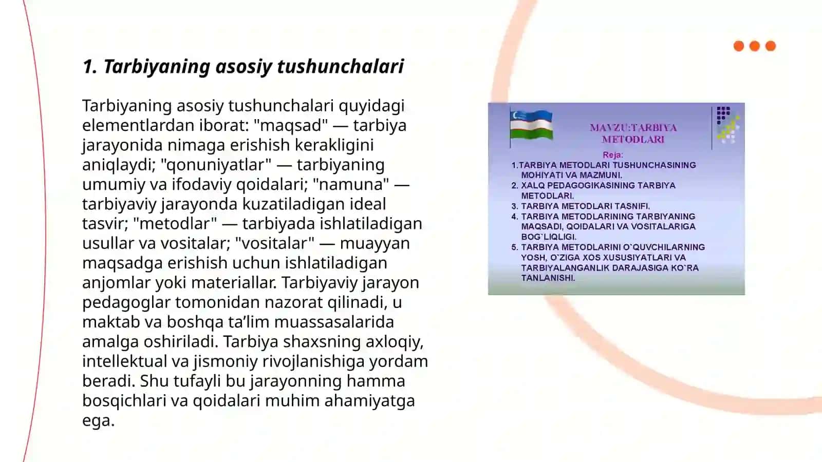 Tarbiya jarayoning mohiyati va uning jamiyat taraqqiyotida tutgan o'rni 3
