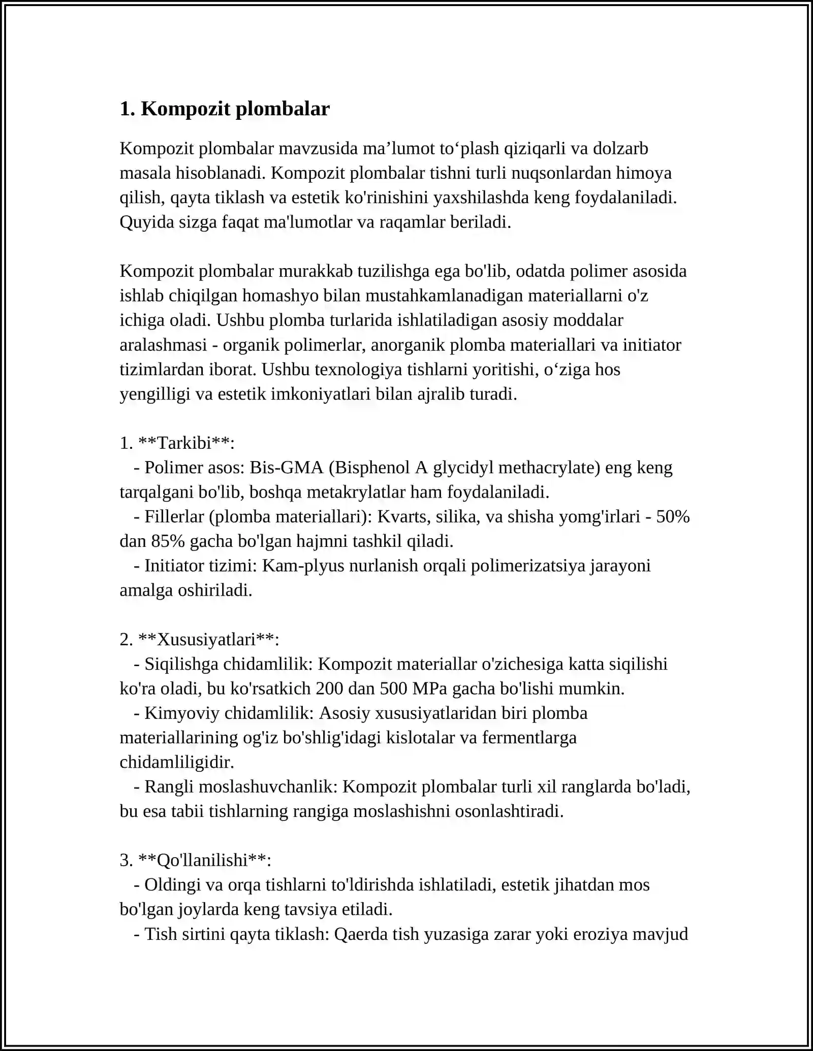 Kompozit plombalar 3
