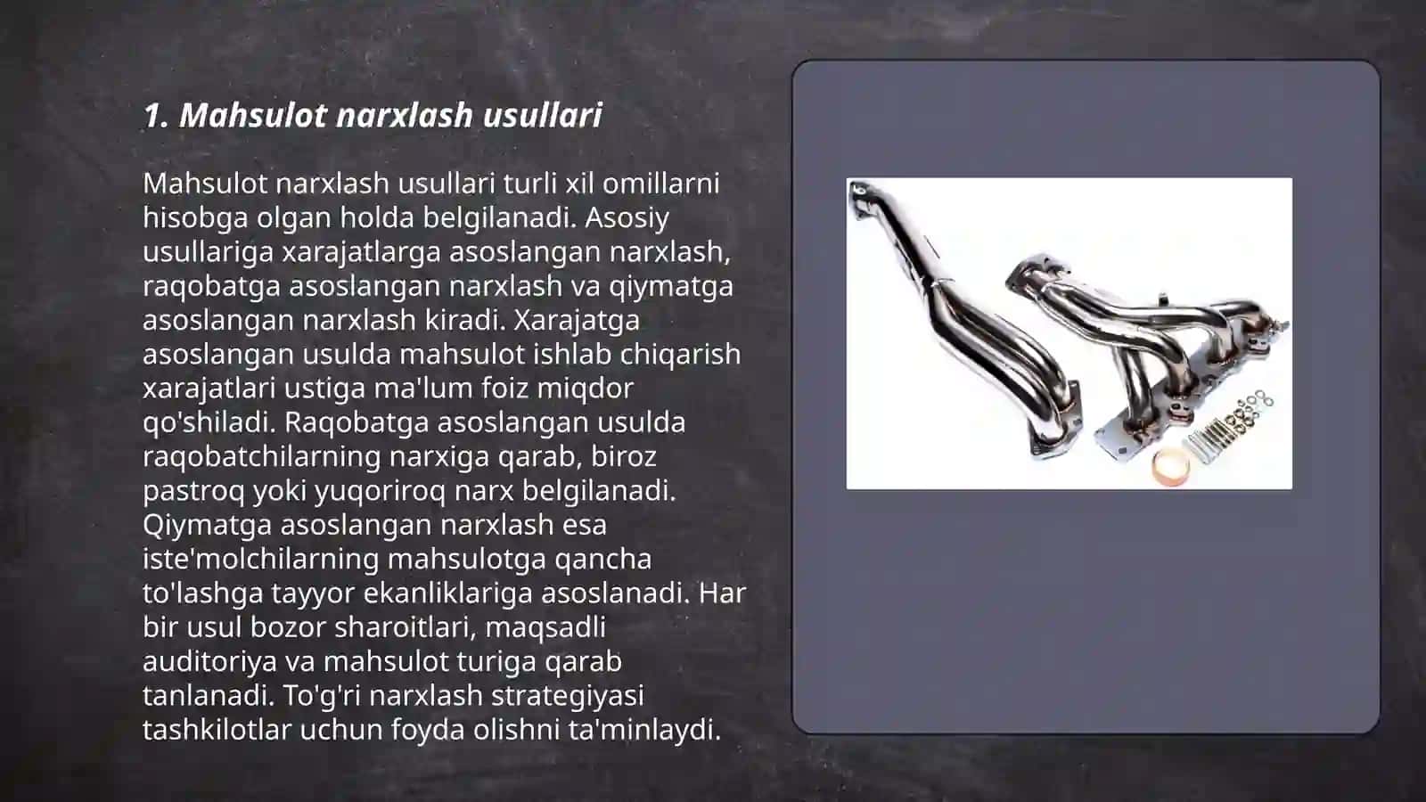 Mahsulotlar va ularni sotish hisobi 3