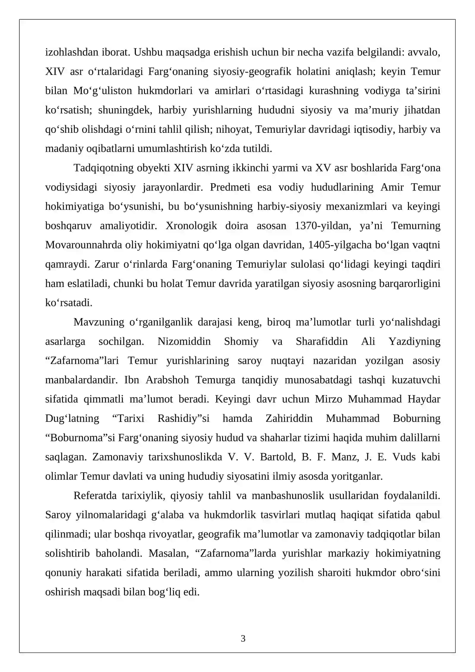 Farg‘ona vodiysini Amir Temur davlati tarkibiga kiritilishi 3