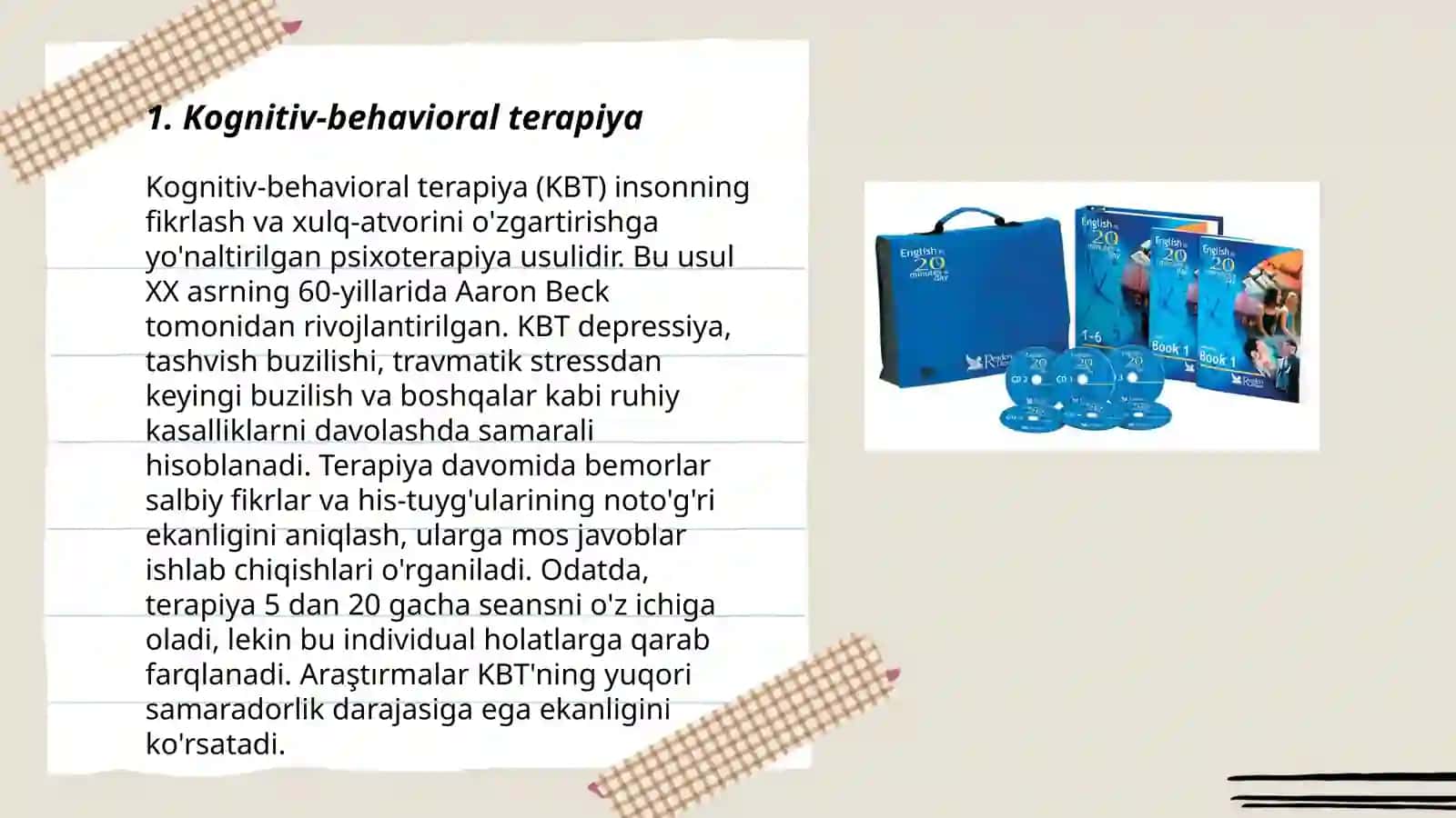 Kognitiv-behavioral terapiya 3