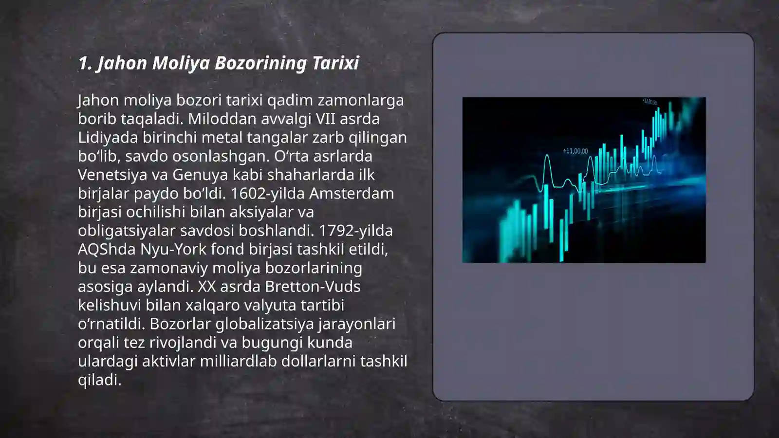 Jahon Moliya Bozorining Tarixi 3