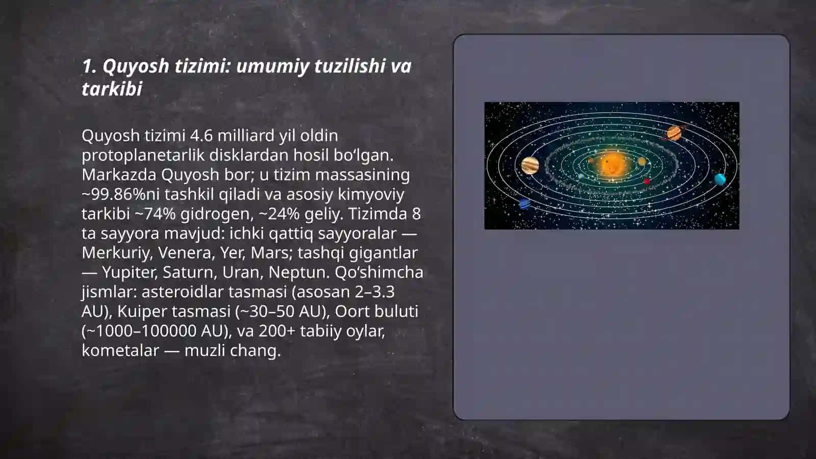 Quyosh sistemasi va sayyoralar 3