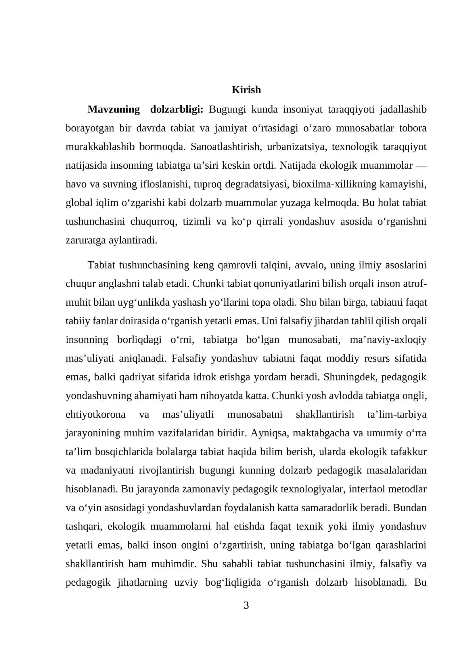 Tabiat tushunchasining keng qamrovli talqini: ilmiy, falsafiy va pedagogik yondashuvlar 3