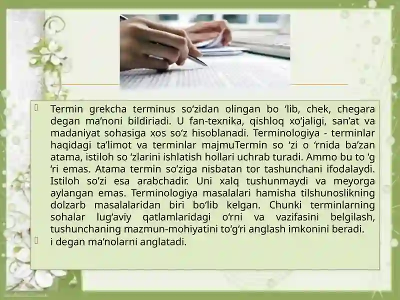 TIL VA TERMINOLOGIYA 3