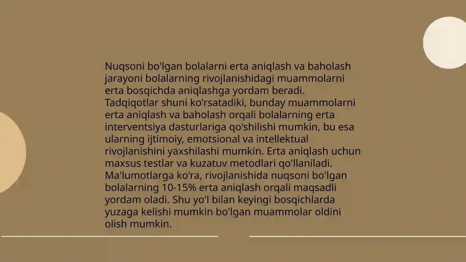 Erta maktabgacha yoshdagi rivojlanishida nuqsoni boʻlgan bolalarni tarbiyalash va oʻqitishning asosiy yoʻnalishlarini tavsiflash 3
