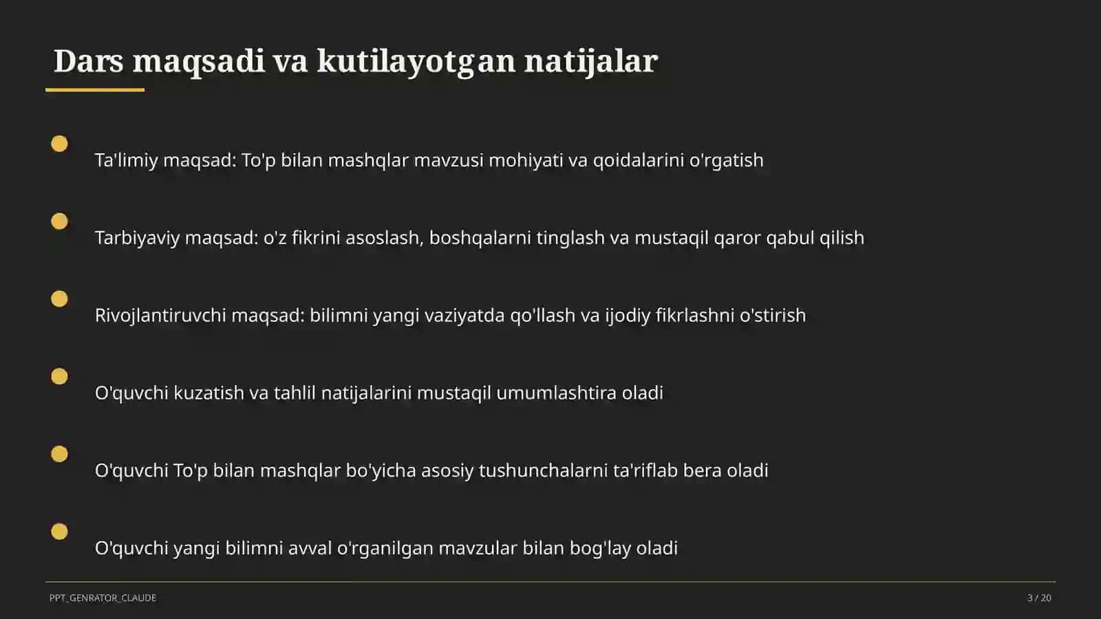 To'p bilan mashqlar (2-sinf) 2