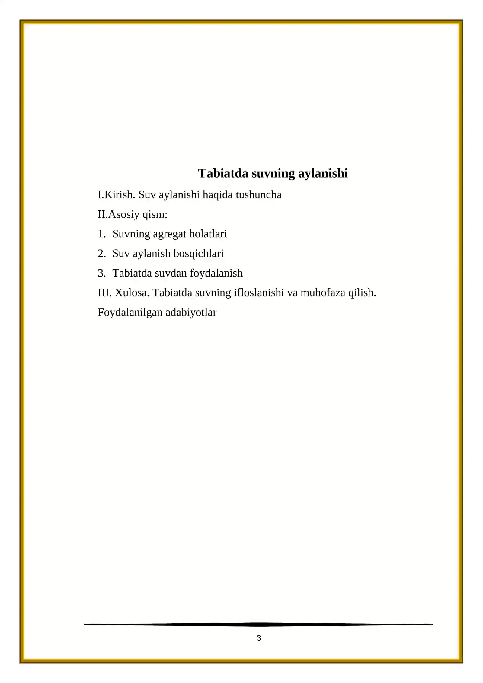 Tabiatda suvning aylanishi 3