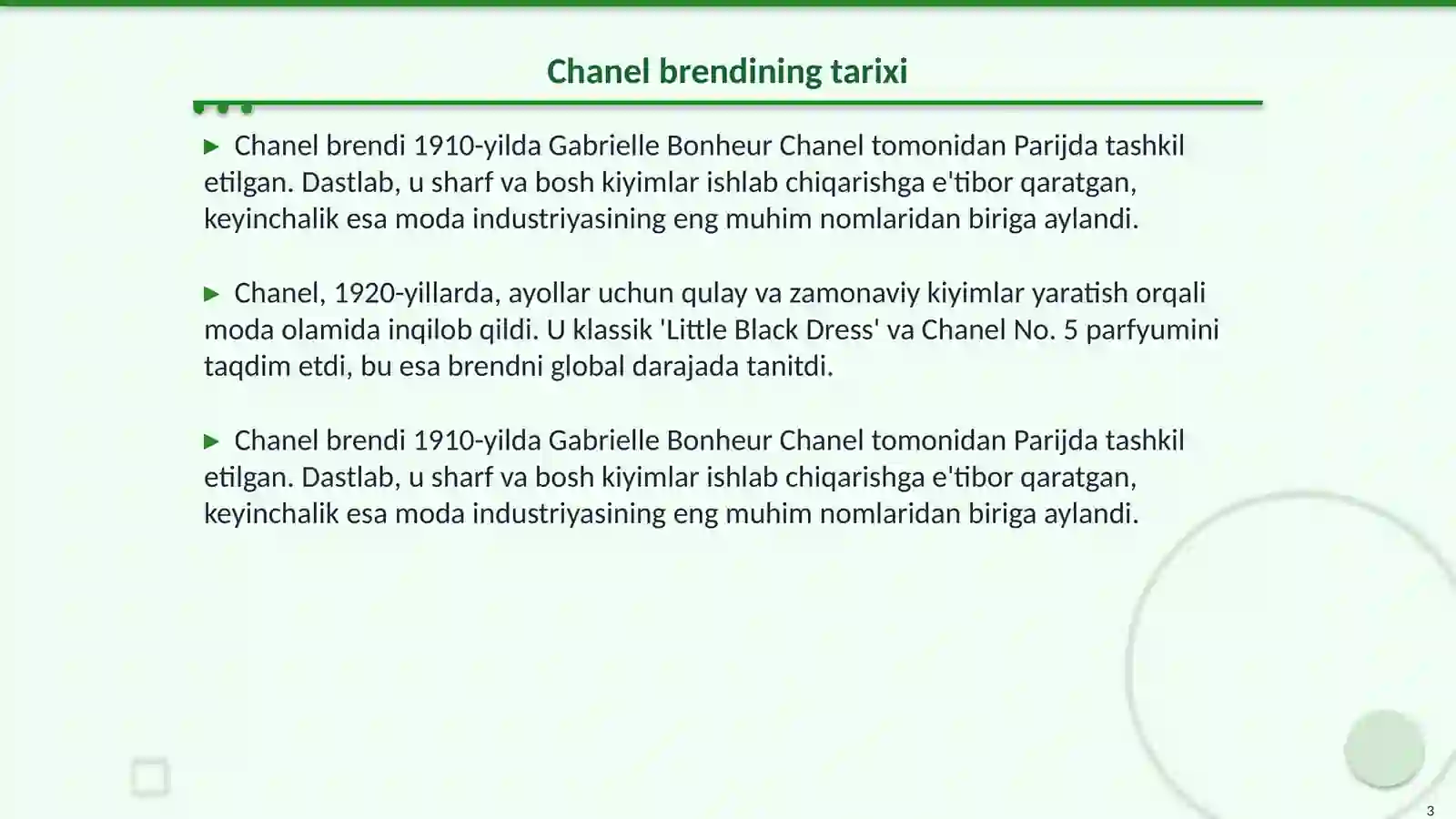 Chanel 3