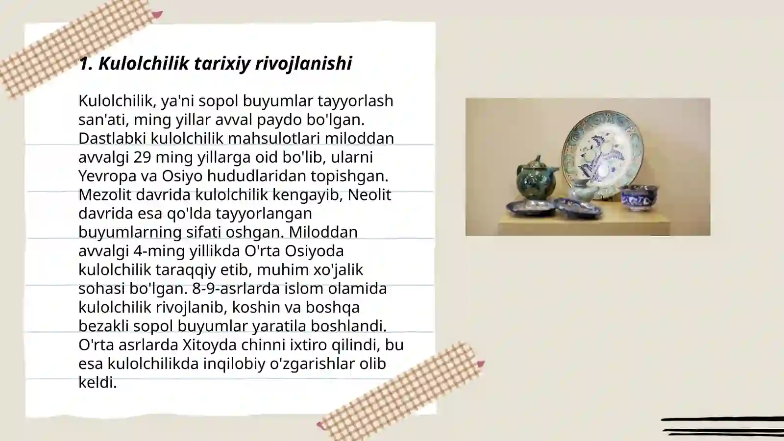 Kulolchilik san'ati 3