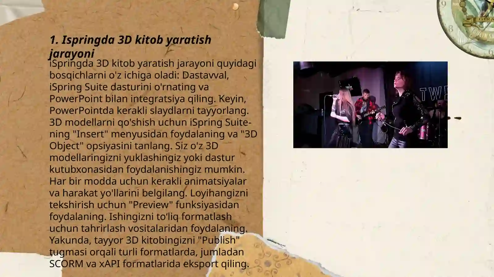 Ispringda 3D kitob yaratish 3