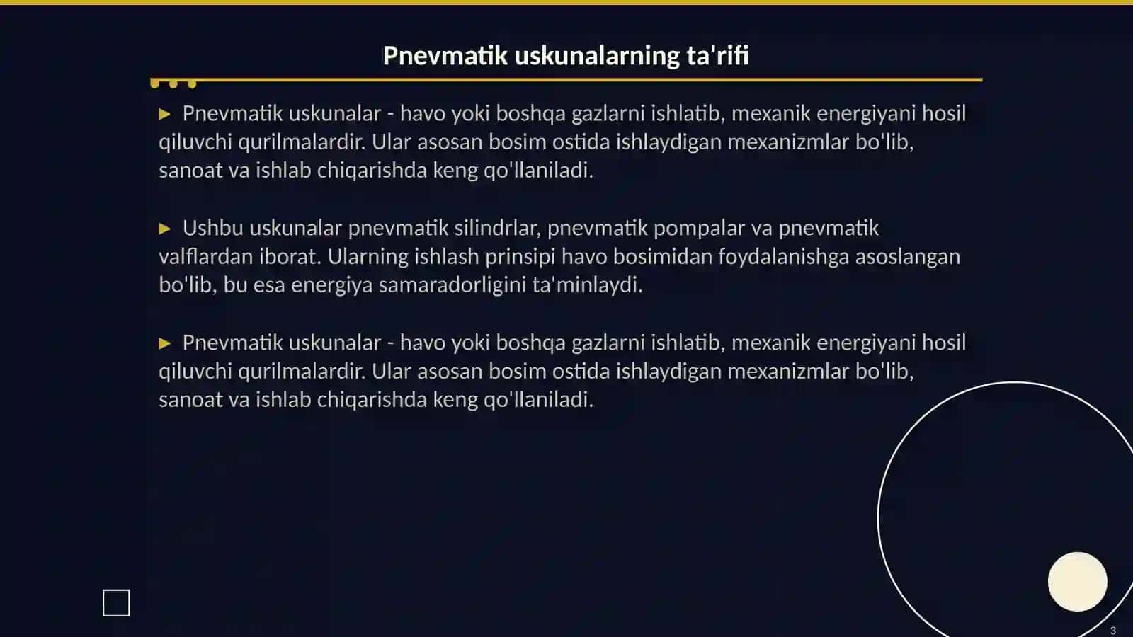 Pnevmatik uskunalar 3