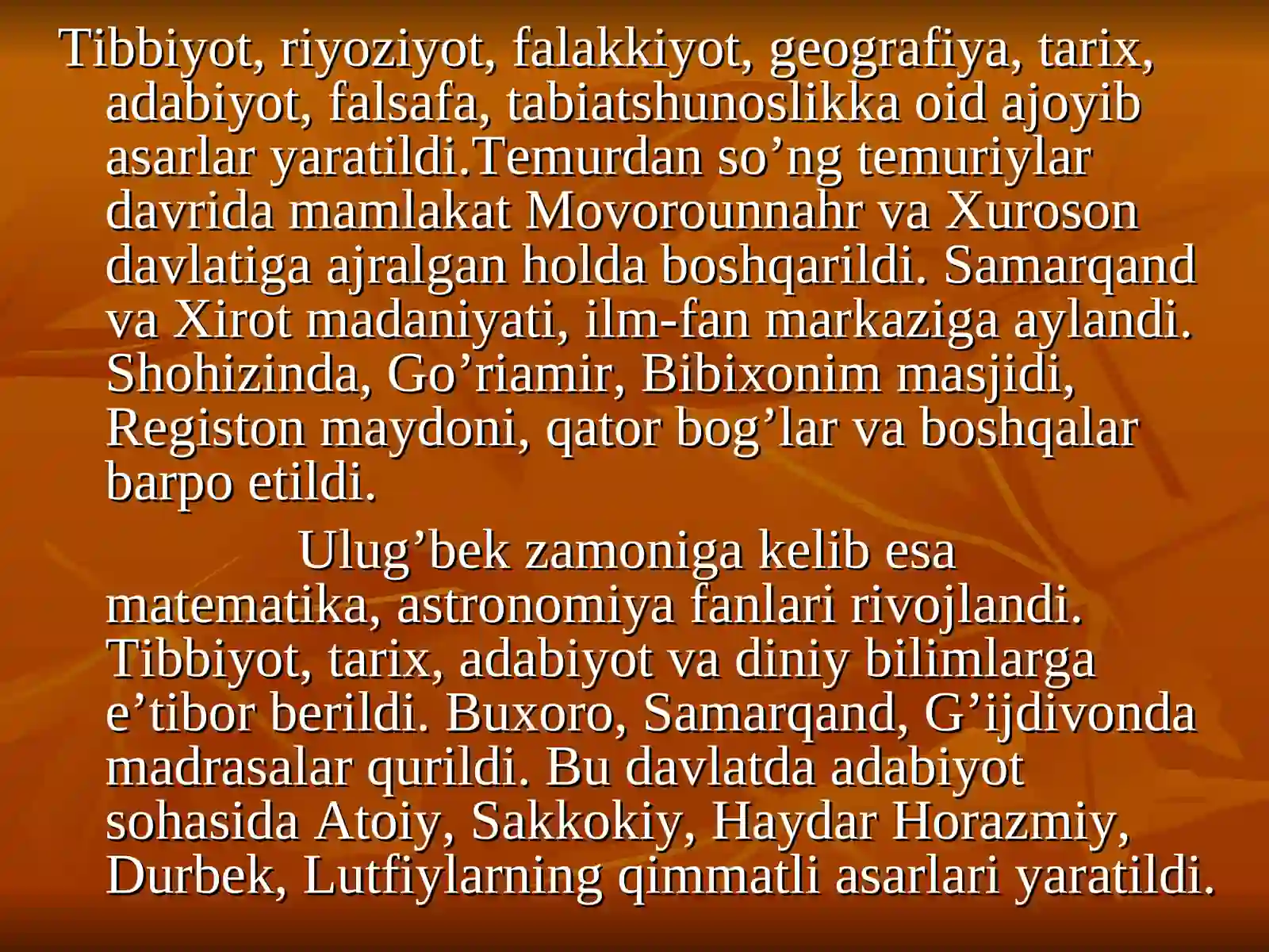 Temuriylar davrida ta’lim-tarbiya masalasi 3