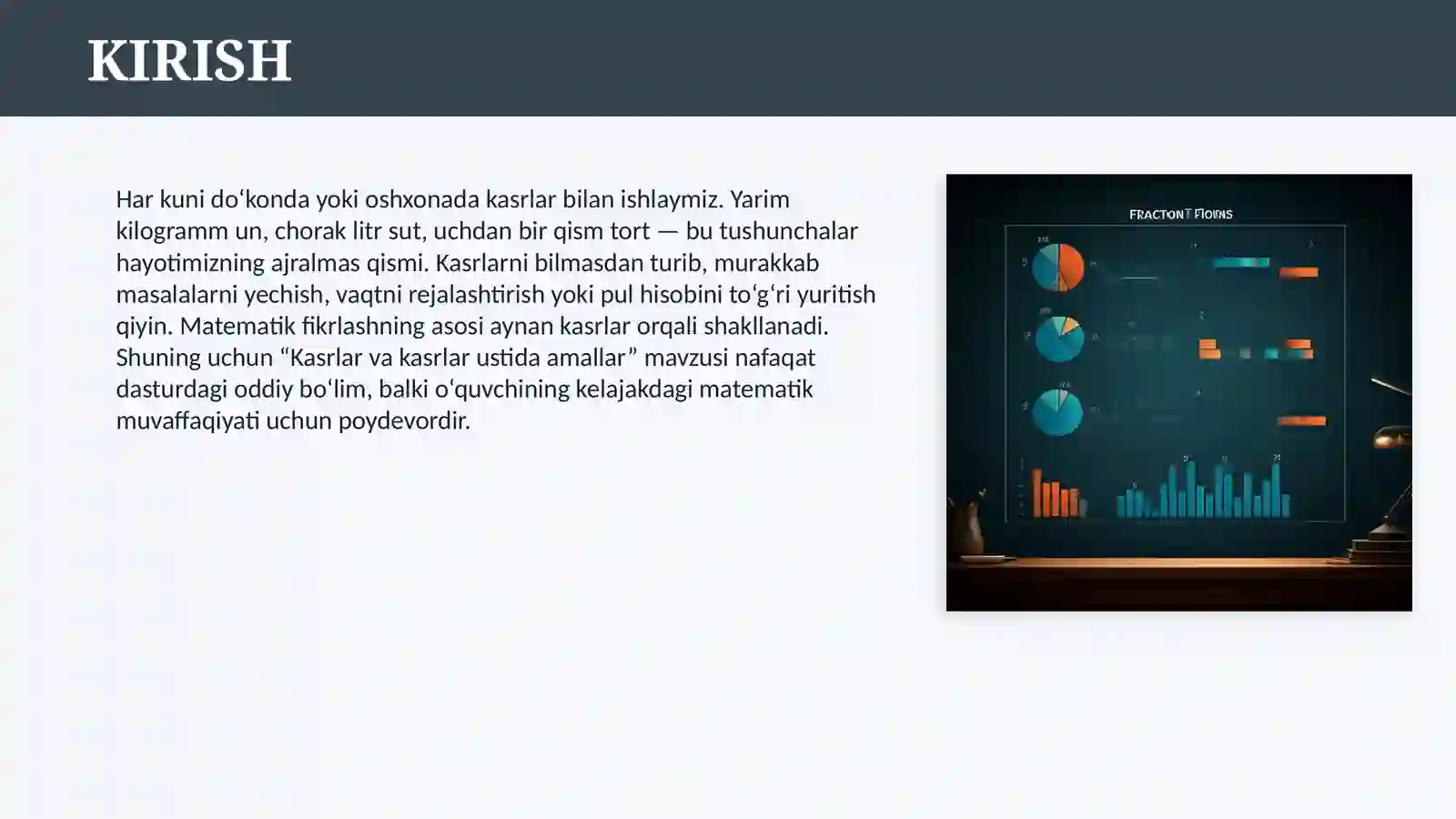 KASRLAR. KASRLAR USTIDA AMALLAR. DARS ISHLANMA 3