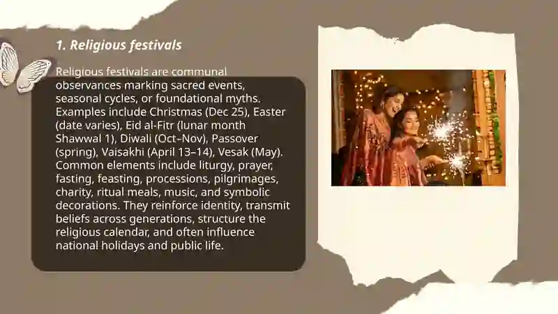 Festivals and celebrations 3