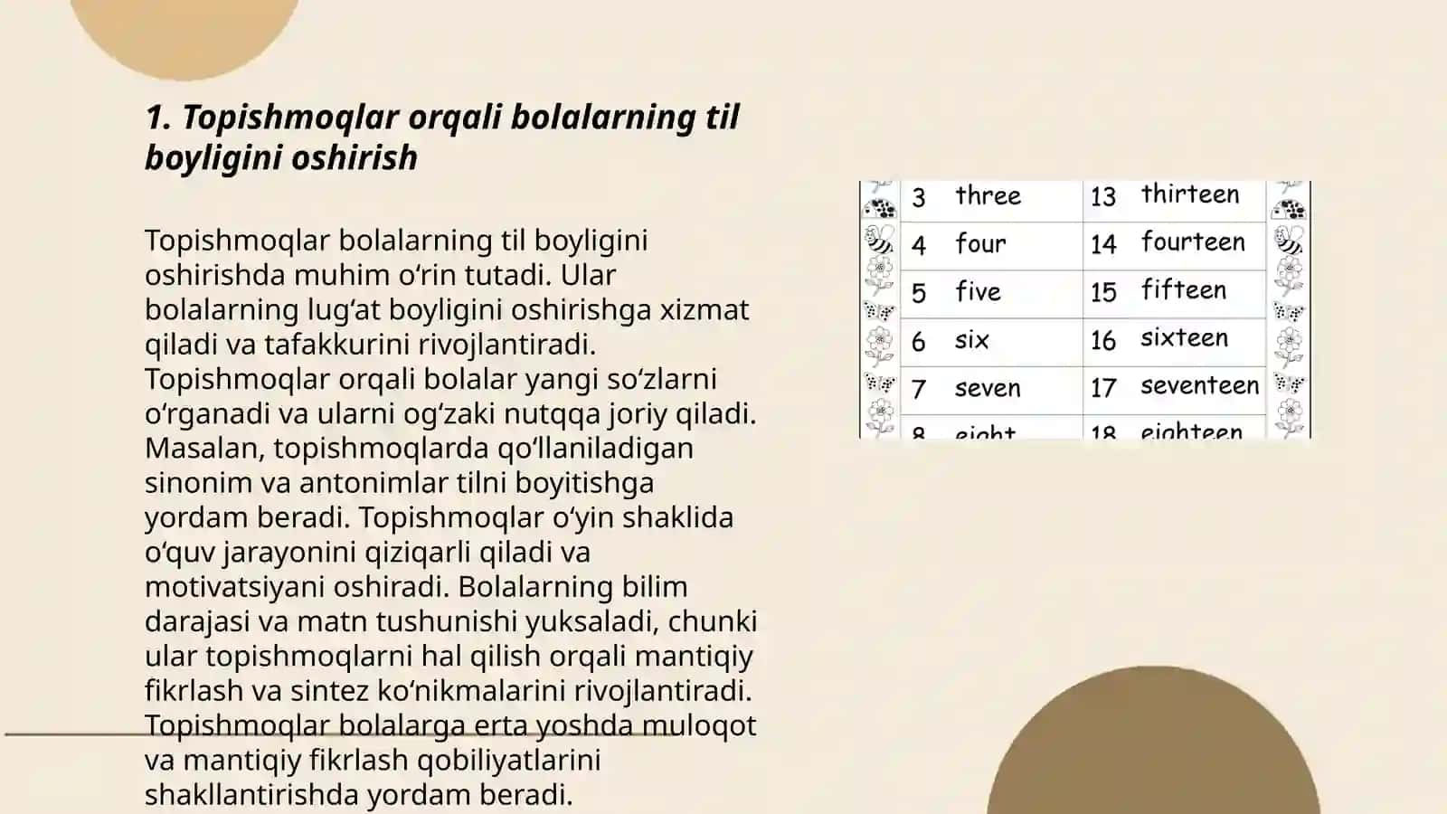 Topishmoqlar orqali bolalarning til boyligini oshirish 3
