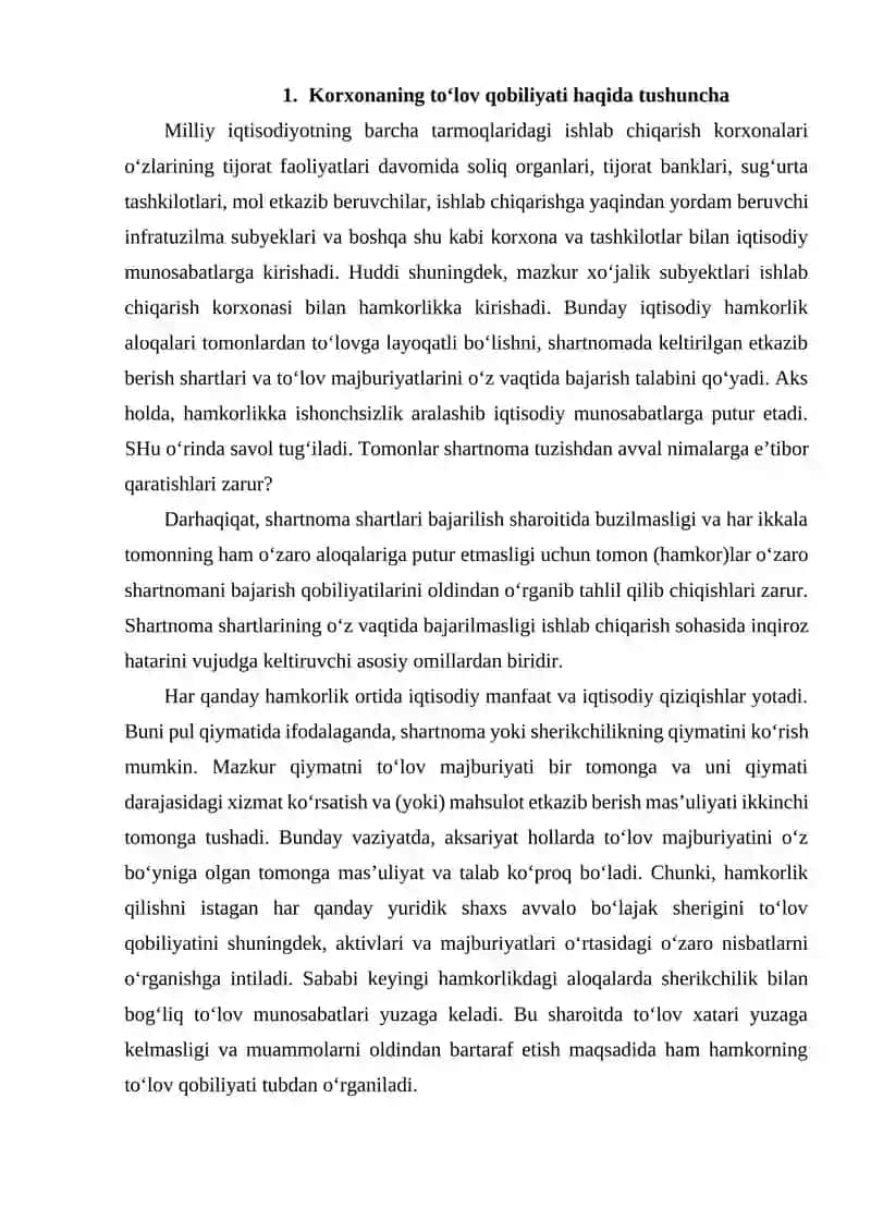 Buxgalteriya balansi moddalarining likvidlilik bo‘yicha turkumlanishi 3