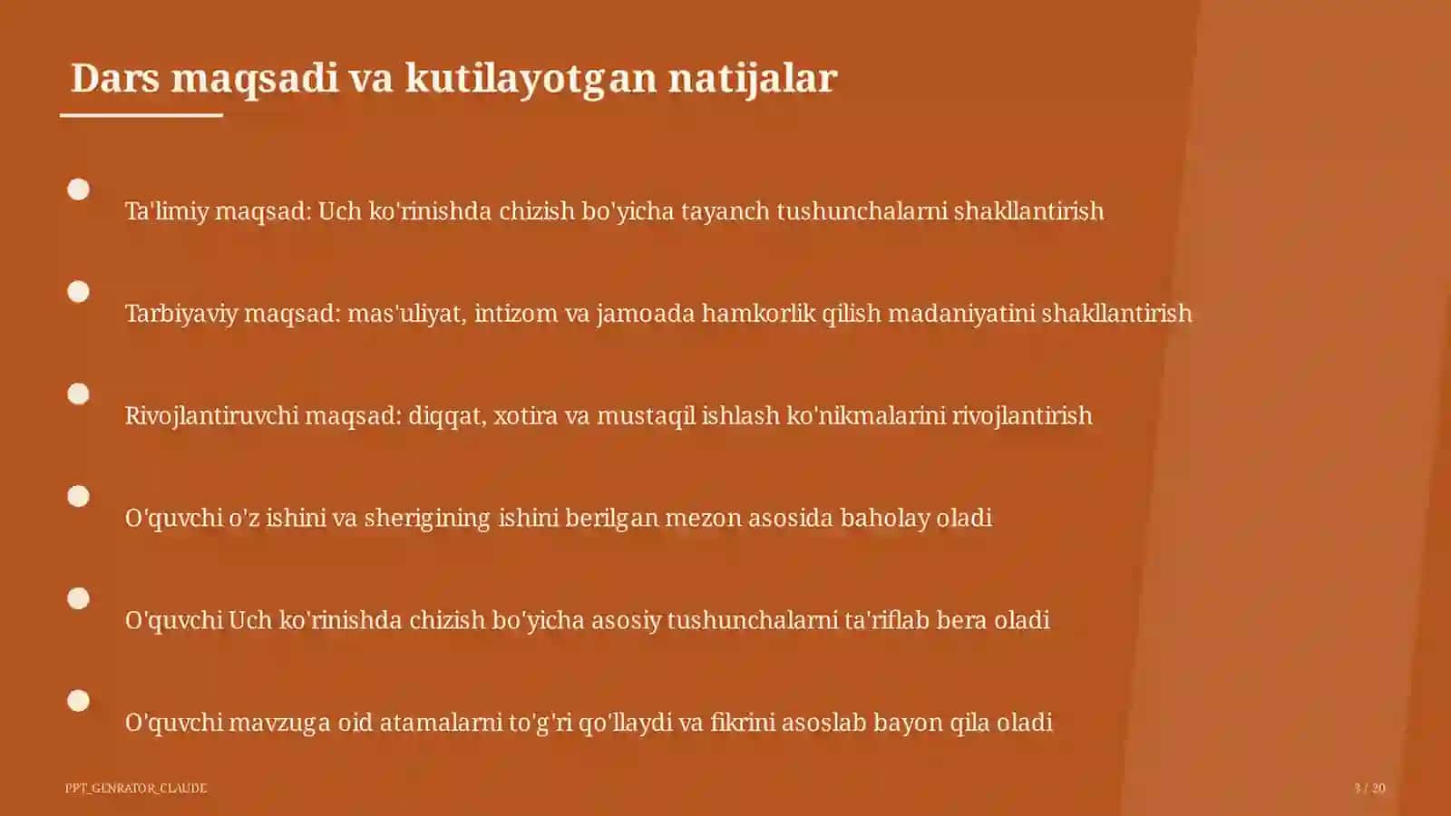 Uch ko'rinishda chizish (8-sinf) 3