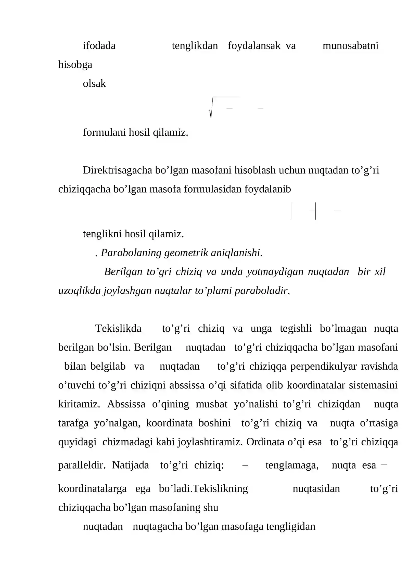 Tekislikda dekart koordinatalar sistemasi 3