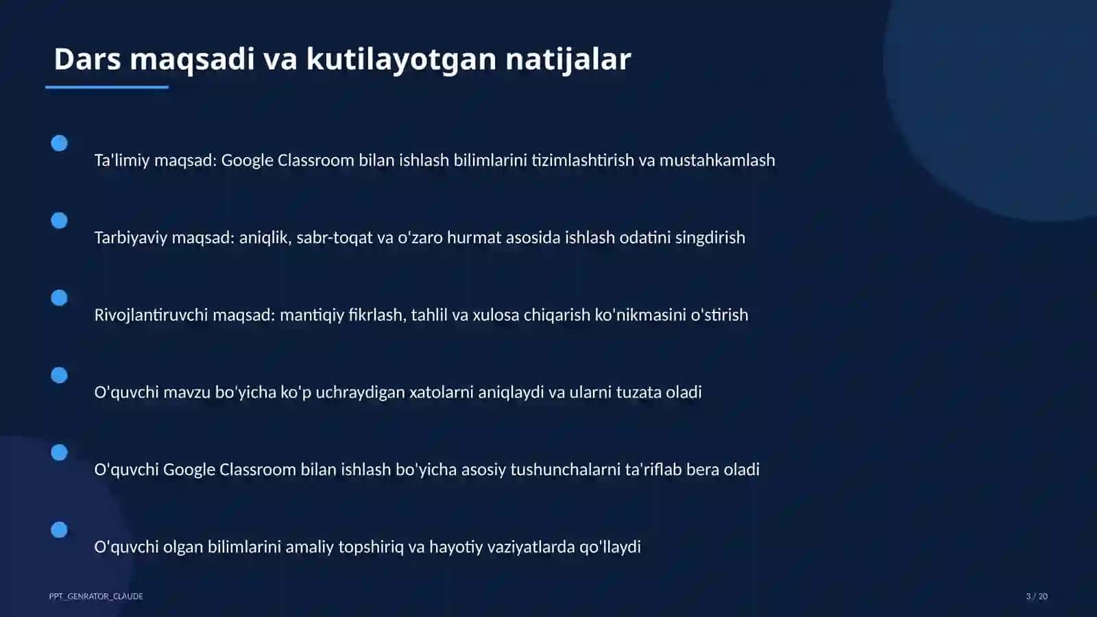 Google Classroom bilan ishlash 4