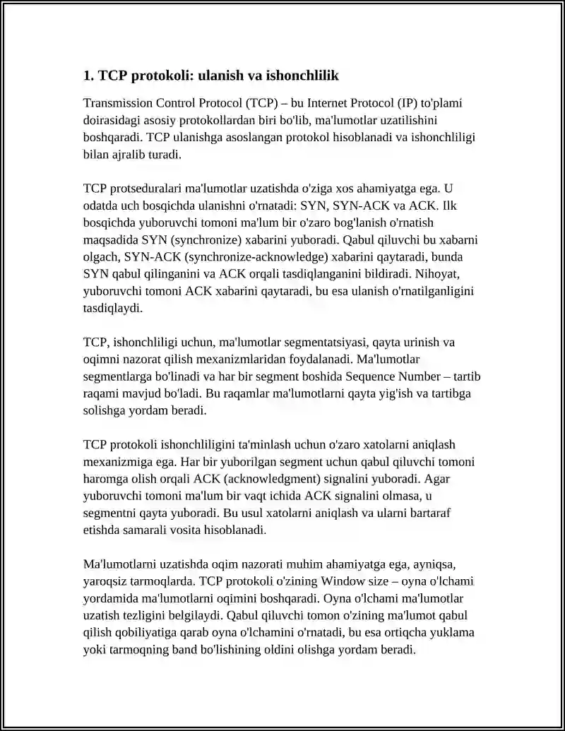 TCP/IP PROTOKOLI 3