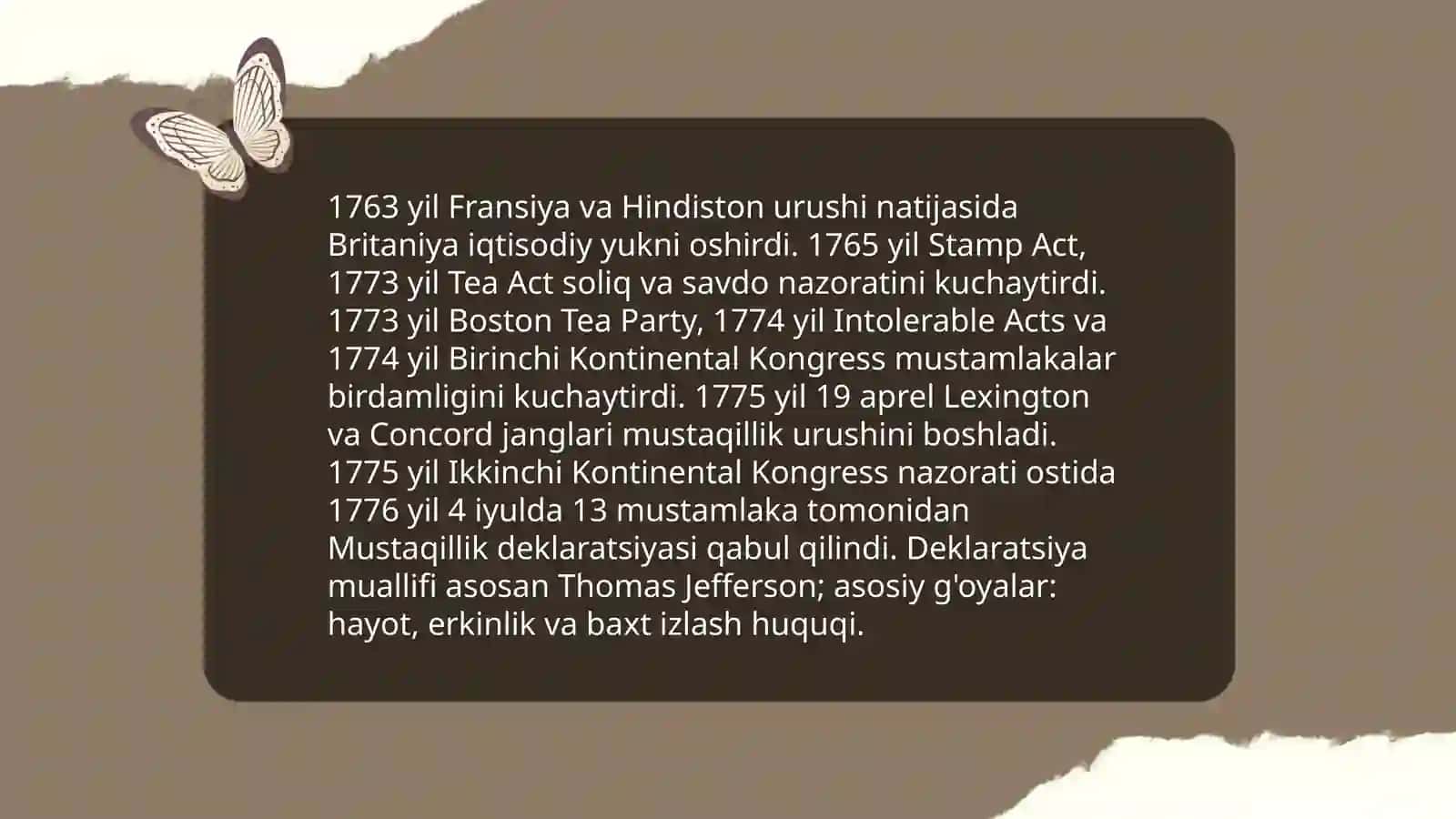Yangi davrda Amerika Qo'shma Shtatlari davlati tarixi tashkil topishi va ijtimoiy va davlat tuzumi 3