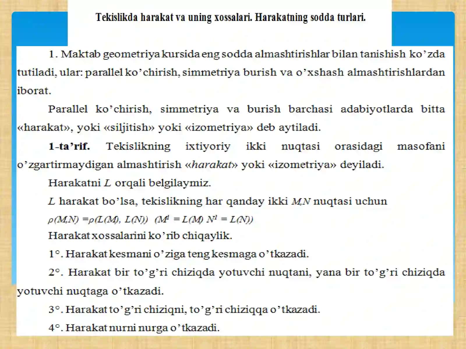 Tekislikdagiharakat 3