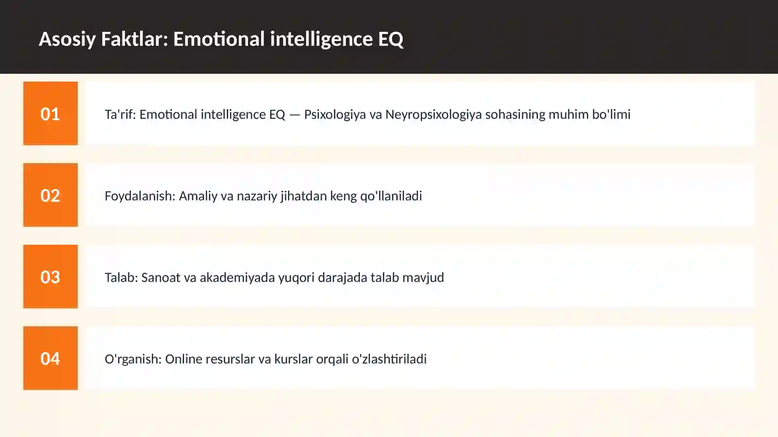 Emotional intelligence EQ 3