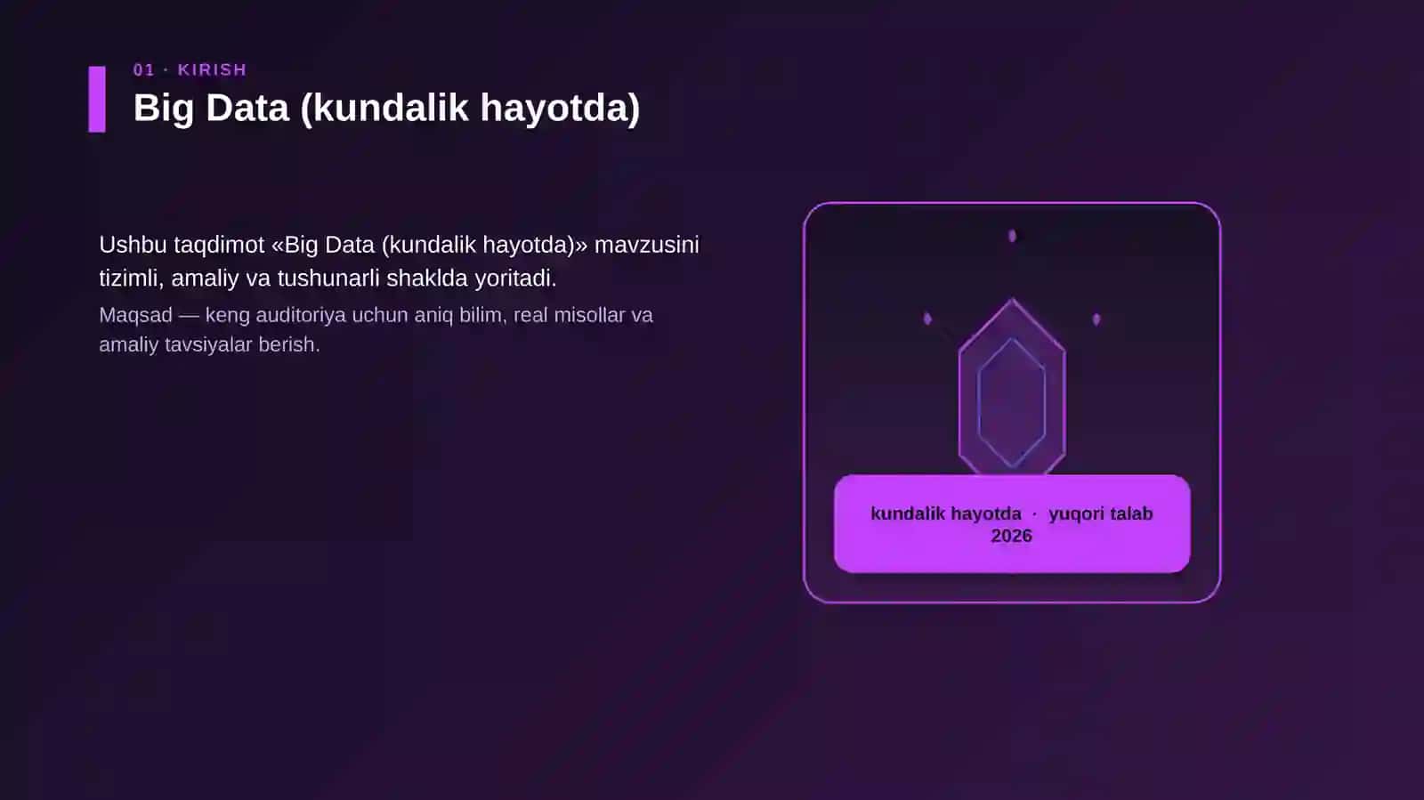 Big Data (kundalik hayotda) 2