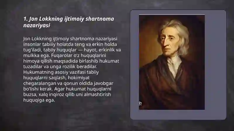 Jon Lokkning siyosiy falsafiy qarashlari 3
