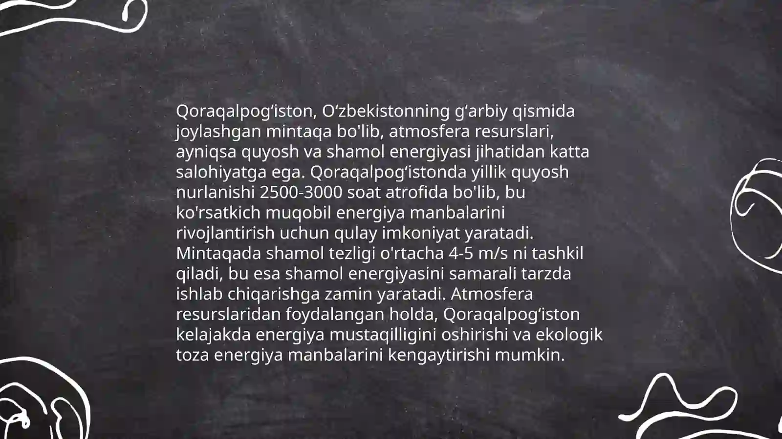 Qoraqalpogʻistonda atmosfera resurslarining oʻzgarishi mintaqaviy metostaciya maʼlumotlar va atmosfera havosining muhofaza qilish masalalari 3
