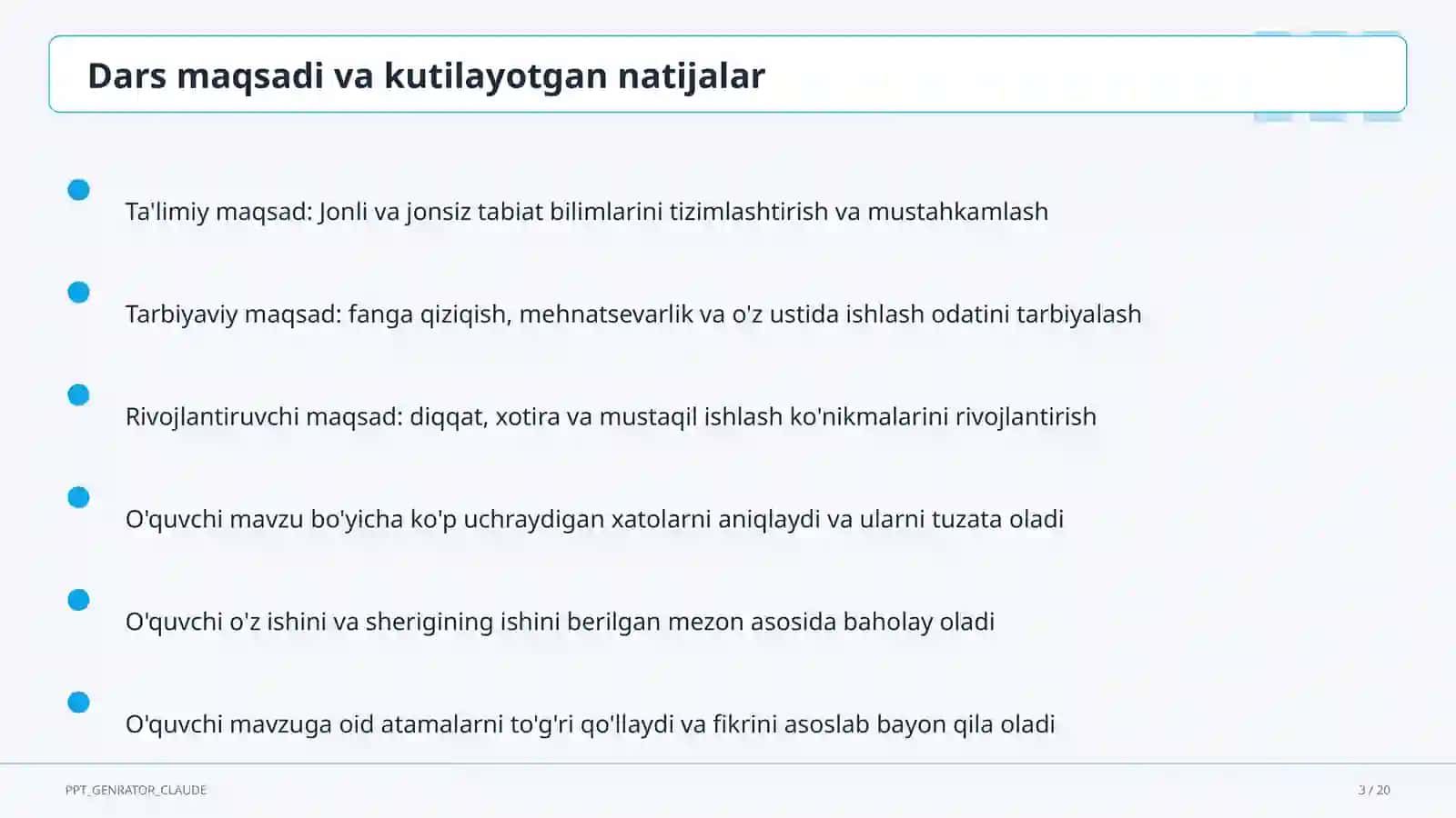 Jonli va jonsiz tabiat (2-sinf) 3