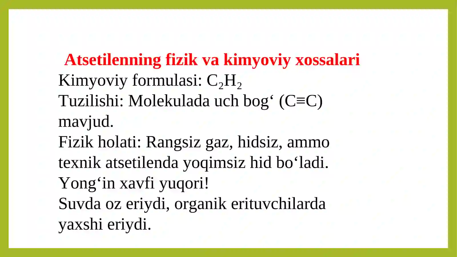 Atsetelen asosida sitezlar 3