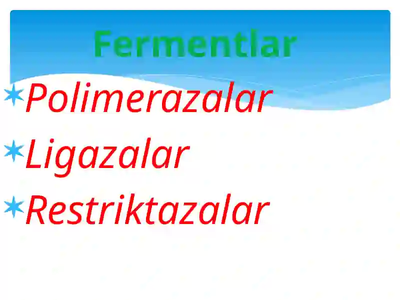 Rekombinant DNK olish 3