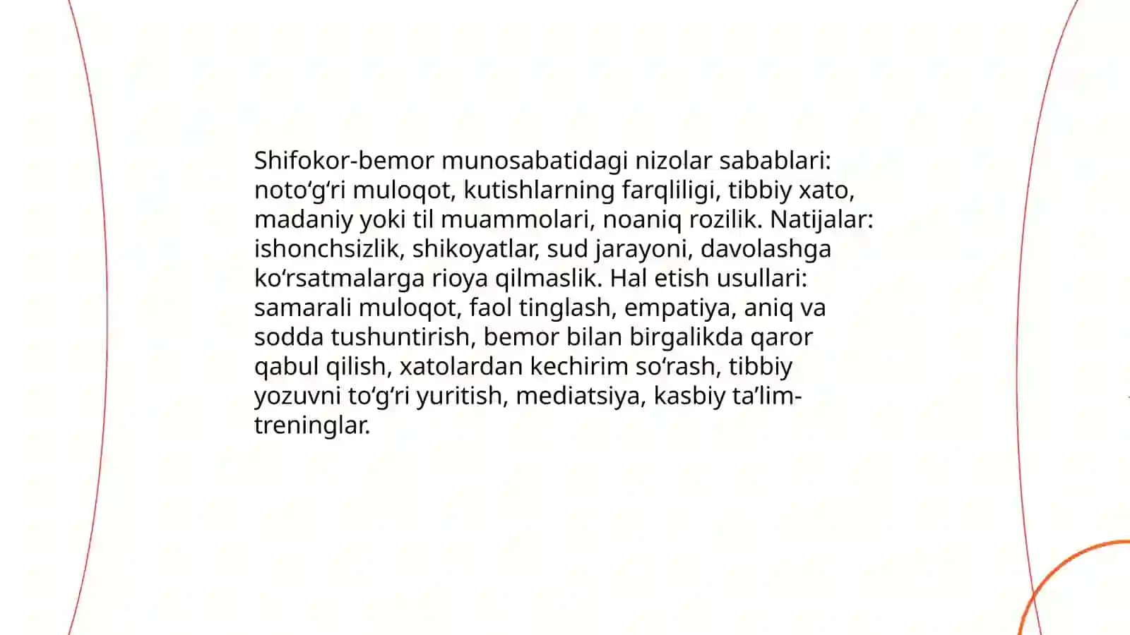 Tibbiyitda nizoli vaziyatlar va ularni bartaraf etish 3