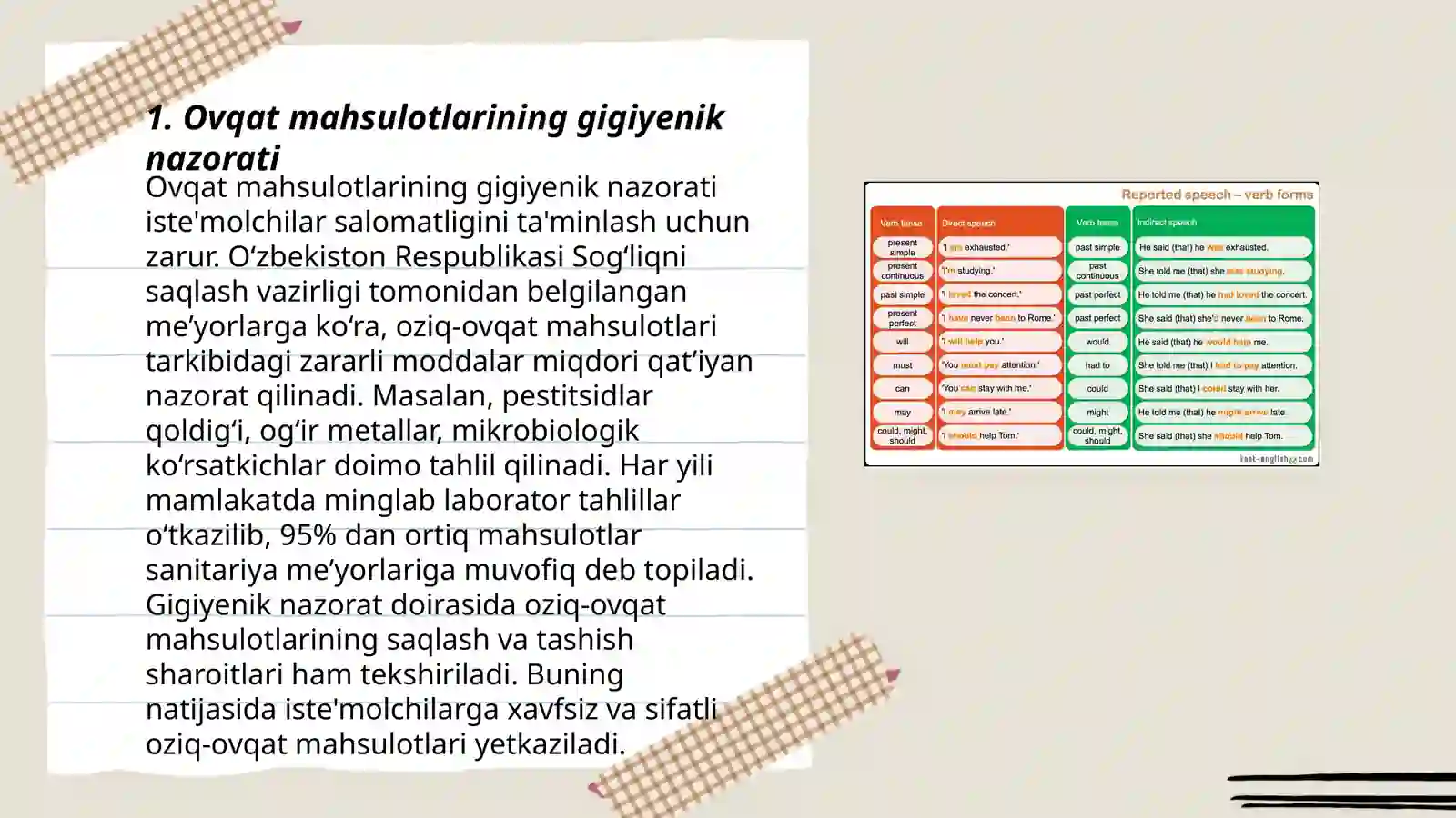 Ovqat mahsulotlarining gigiyenik nazorati 3