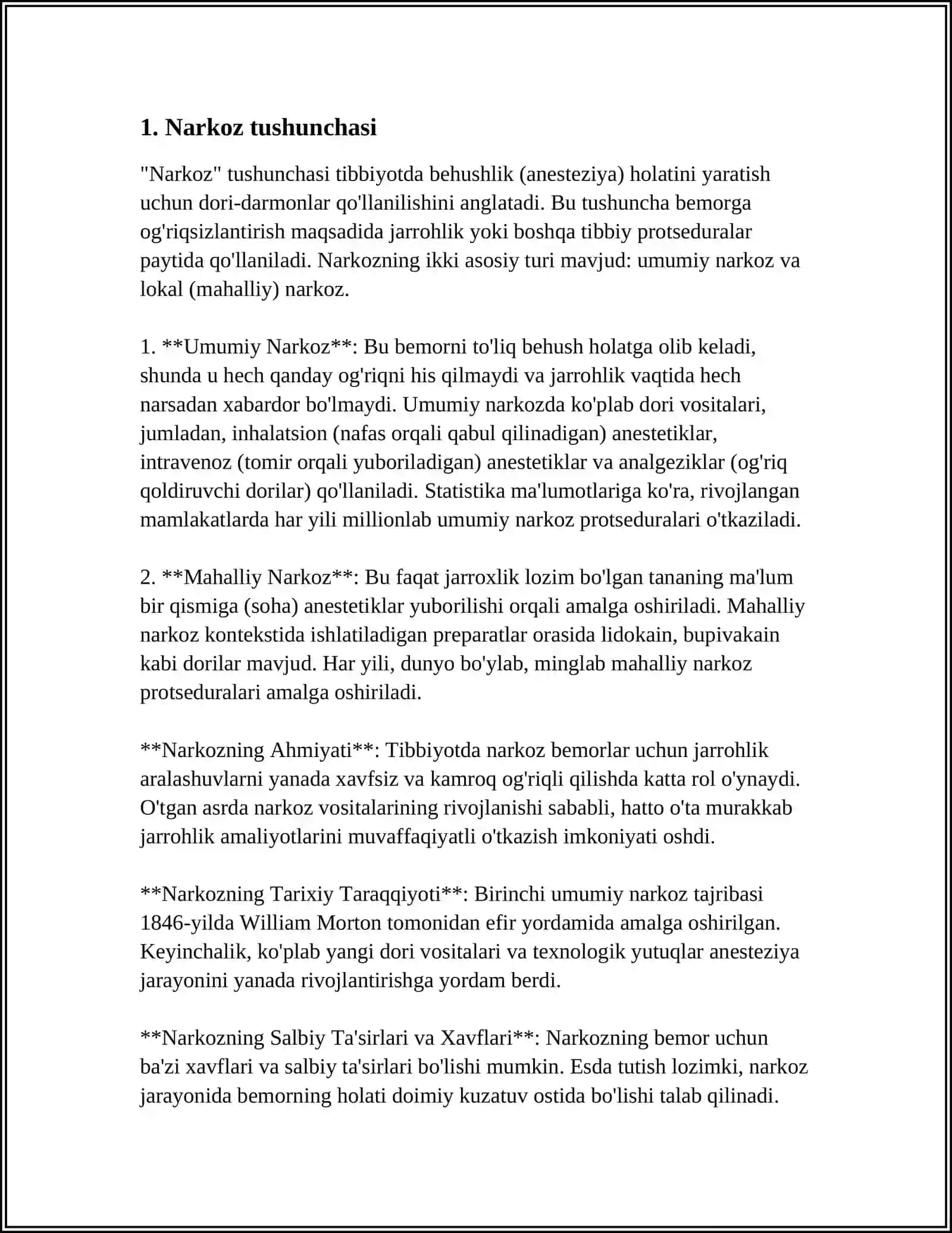 Narkoz Tushunchasi Turlari Asoslari Boyicha Shifokorning Bemor Bilin Muloqoti 3