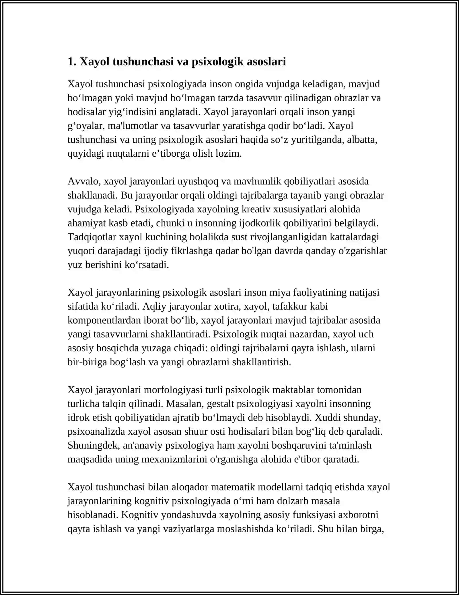XAYOL JARAYONLARI VA XAYOL TURLARI 3