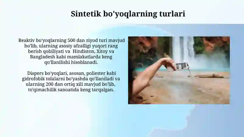 Tabiiy va sintetik bo'yoqlar 3