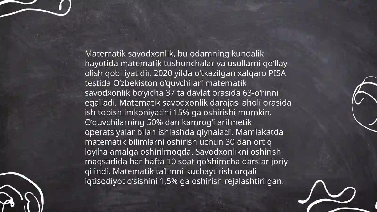 Matematik savodxonlik 3