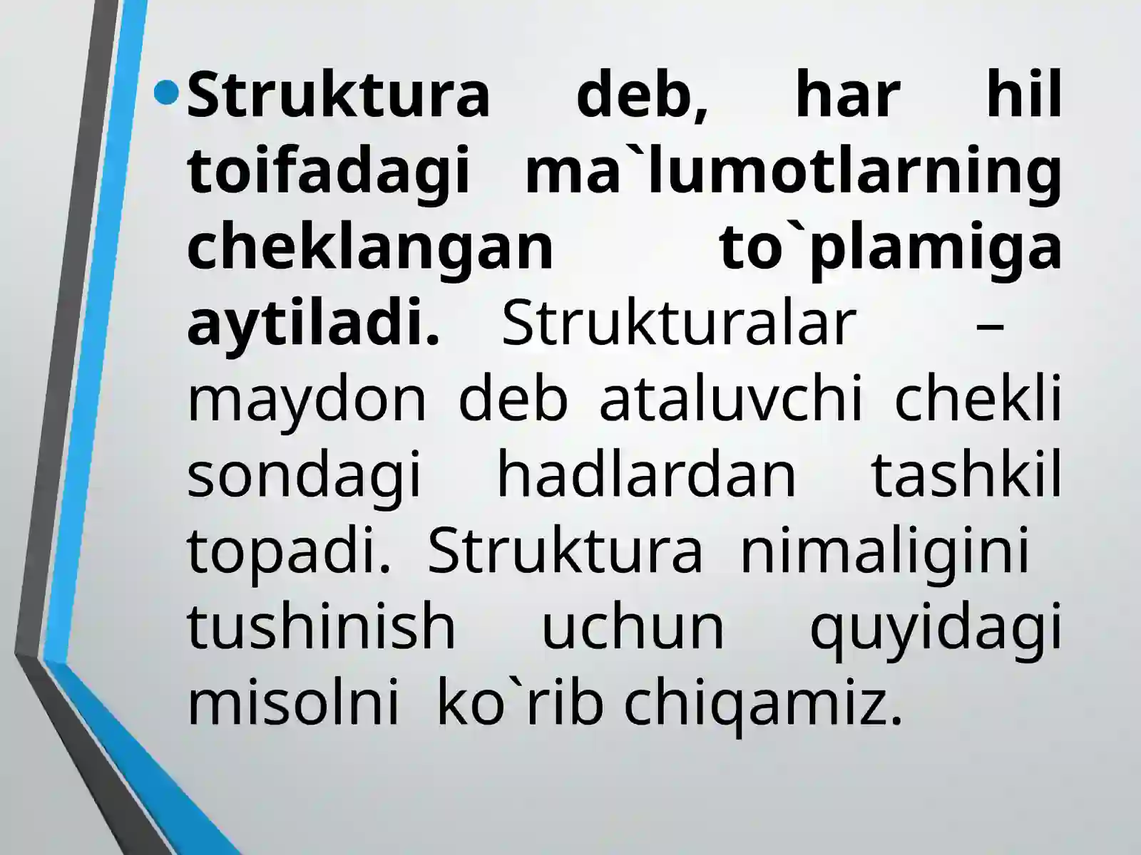 Массивлар ва структуралар 3
