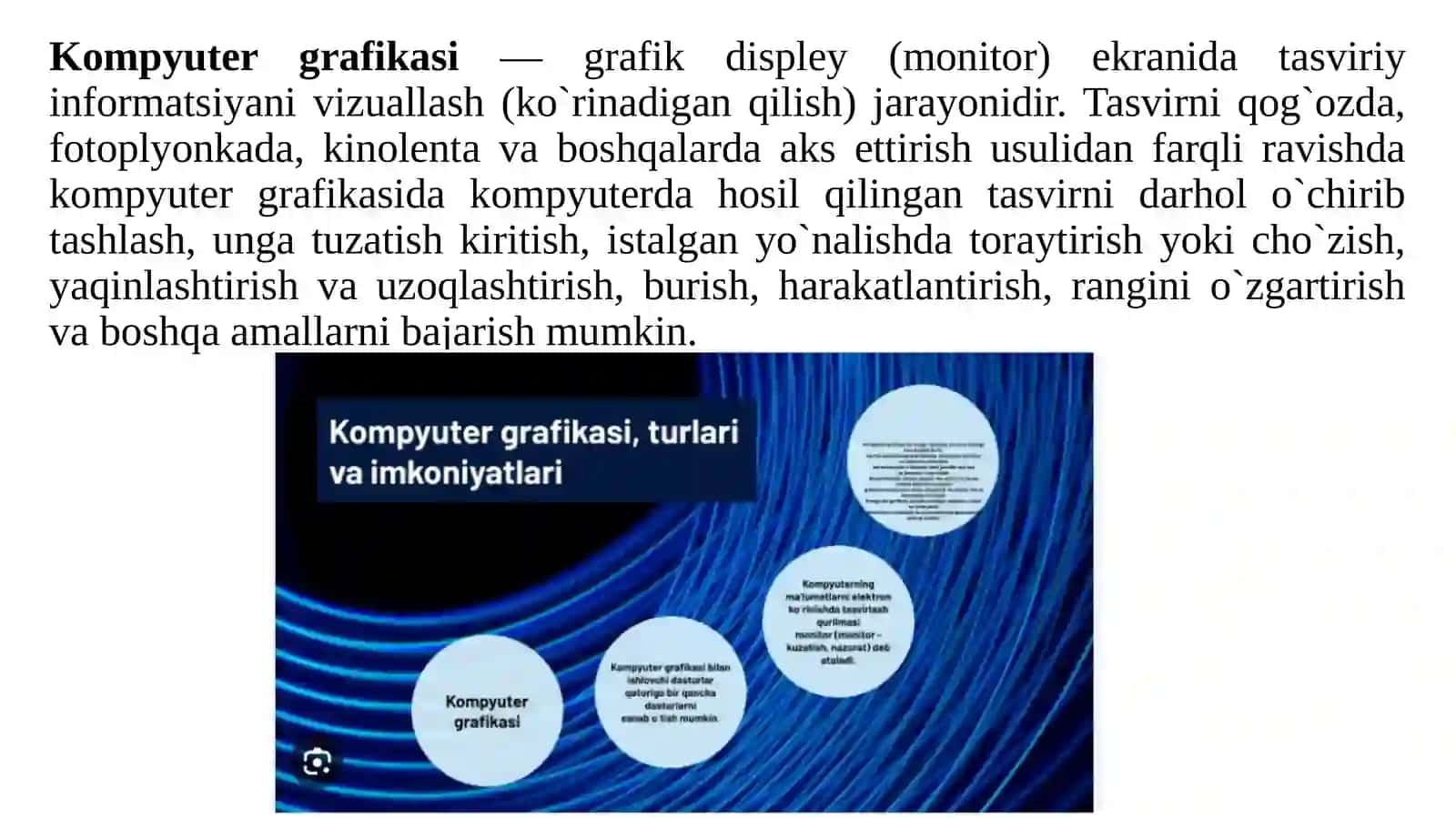 Kompyuter  grafikasi tushunchasi 3