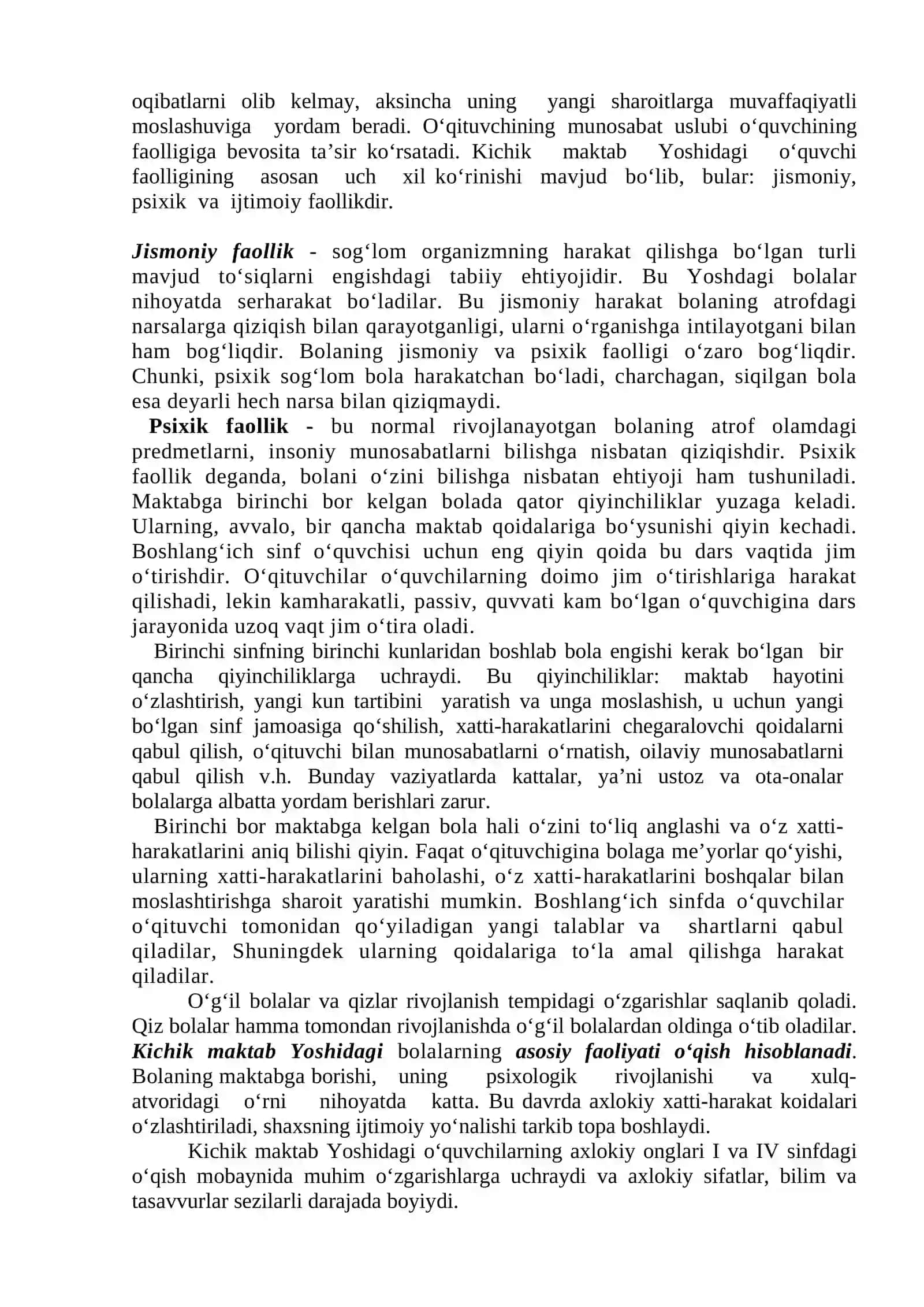 KICHIK MAKTAB YOSHI DAVRIDA PSIXIK RIVOJLANISH XUSUSIYATLAR 3