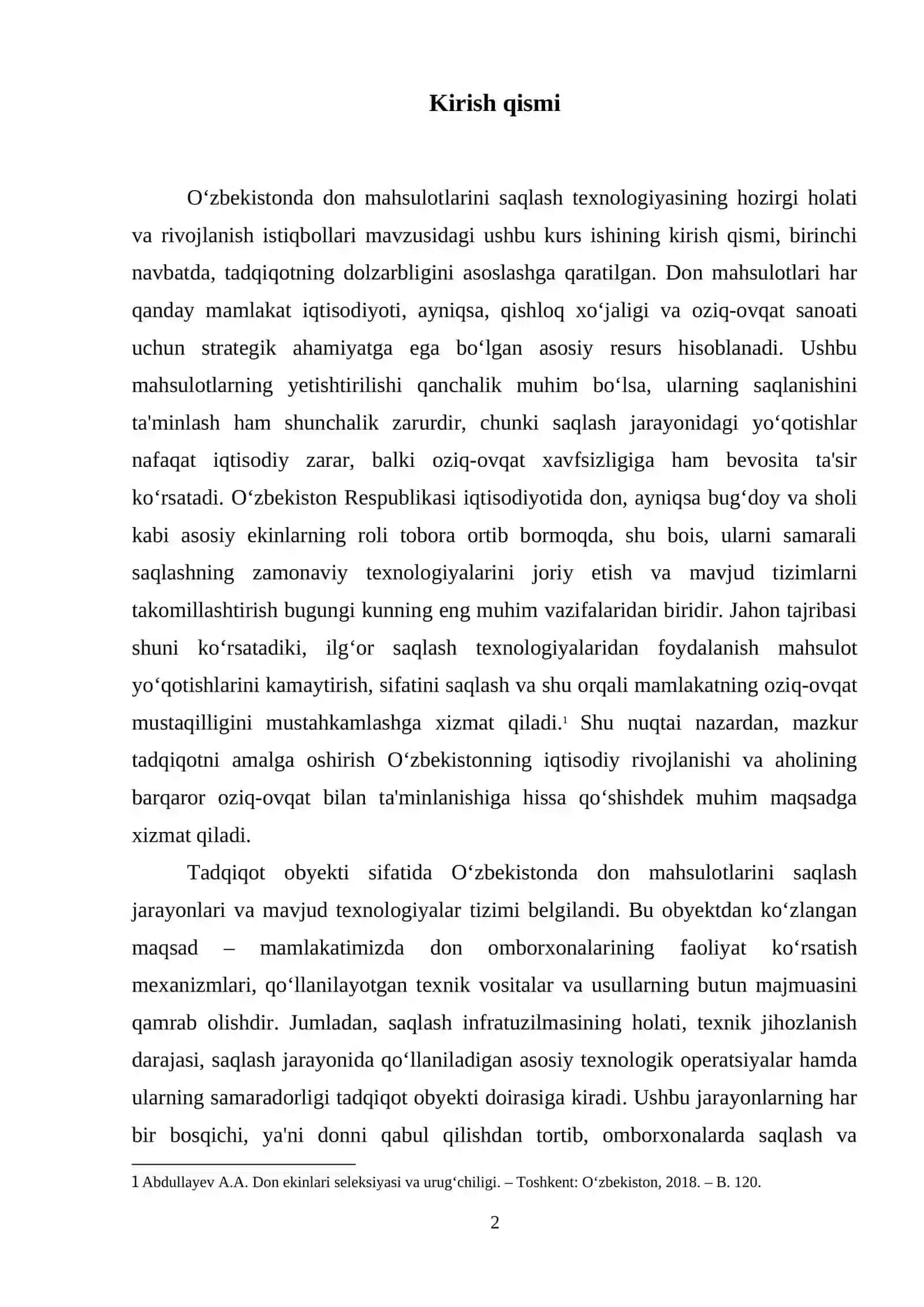 O'zbekistonda don mahsulotlarini saqlash texnologiyasining hozirgi holati va rivojlanish istiqbollari 3