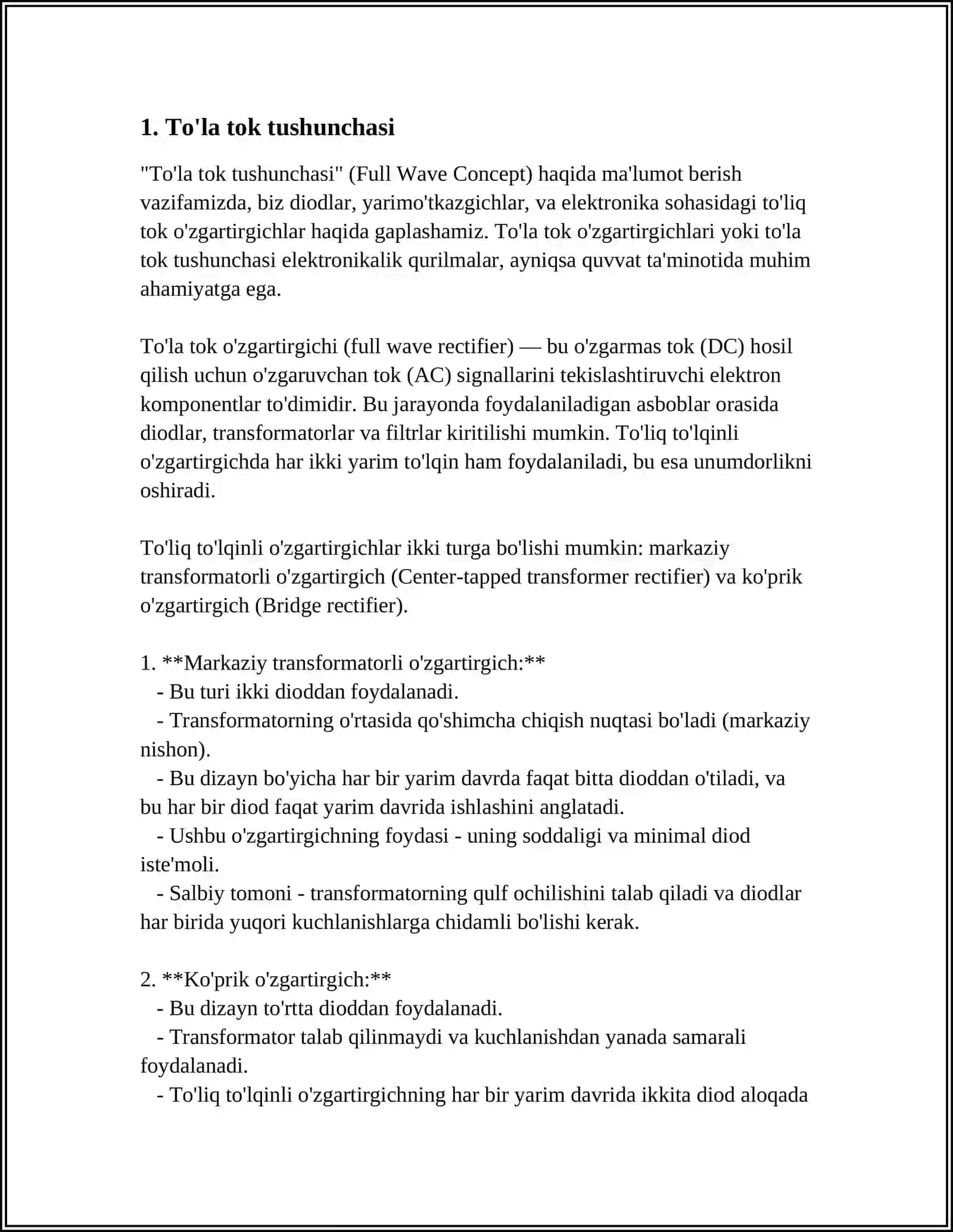 MODDALARNING MAGNIT MAYDONLARI UCHUN TO’LA TOK. MOLEKULA VA ATOMLARNING MAGNIT MOMENTLARI 3